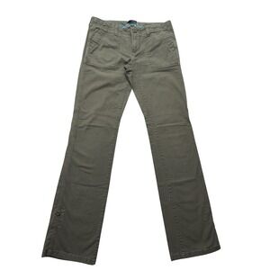 The North Face Utility Pants Womens 4 Green Stretch Straight Leg Hiking Casual